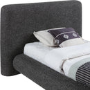  Meridian Blair Black Fabric Upholstered Twin Bed IMAGE 7