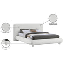  Meridian Blair Cream Fabric Upholstered King Bed IMAGE 10