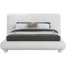  Meridian Blair Cream Fabric Upholstered King Bed IMAGE 3