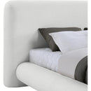  Meridian Blair Cream Fabric Upholstered King Bed IMAGE 7