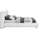  Meridian Blair Cream Fabric Upholstered Queen Bed IMAGE 4