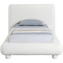  Meridian Blair Cream Fabric Upholstered Twin Bed IMAGE 3