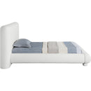  Meridian Blair Cream Fabric Upholstered Twin Bed IMAGE 4