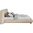  Meridian Blair Beige Chenille Fabric Upholstered King Bed IMAGE 4