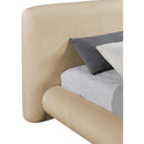  Meridian Blair Beige Chenille Fabric Upholstered King Bed IMAGE 7