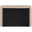  Meridian Blair Beige Chenille Fabric Upholstered Twin Bed IMAGE 5