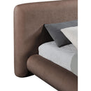  Meridian Blair Brown Chenille Fabric Upholstered Twin Bed IMAGE 7