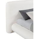  Meridian Blair Cream Chenille Fabric Upholstered Full Bed IMAGE 7