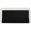  Meridian Blair Cream Chenille Fabric Upholstered Queen Bed IMAGE 5