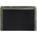  Meridian Blair Green Chenille Fabric Upholstered Twin Bed IMAGE 5