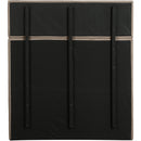 Meridian Adam Beige Linen Textured Fabric Full Bed IMAGE 5