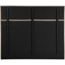 Meridian Adam Beige Linen Textured Fabric King Bed IMAGE 5