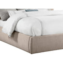 Meridian Adam Beige Linen Textured Fabric King Bed IMAGE 6