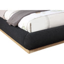 Meridian Rigby Black Boucle Fabric Queen Bed IMAGE 6