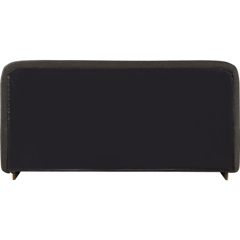 Meridian Rigby Brown Boucle Fabric King Bed IMAGE 5