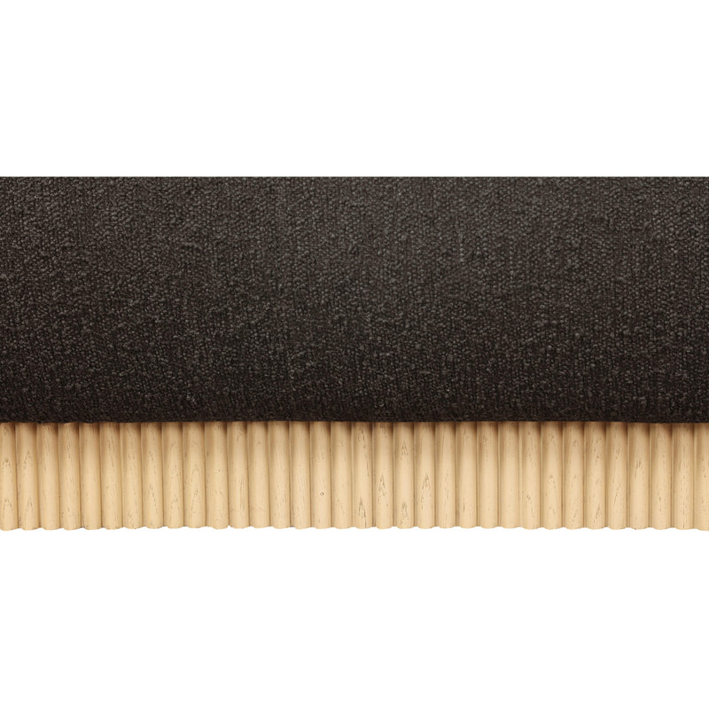Meridian Rigby Brown Boucle Fabric Queen Bed IMAGE 8