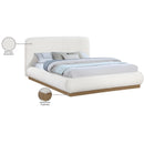 Meridian Rigby Cream Boucle Fabric King Bed IMAGE 10