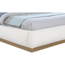 Meridian Rigby Cream Boucle Fabric King Bed IMAGE 6