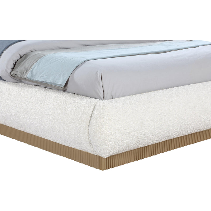 Meridian Rigby Cream Boucle Fabric King Bed IMAGE 6