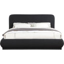 Meridian Rigby Black Boucle Fabric King Bed IMAGE 3