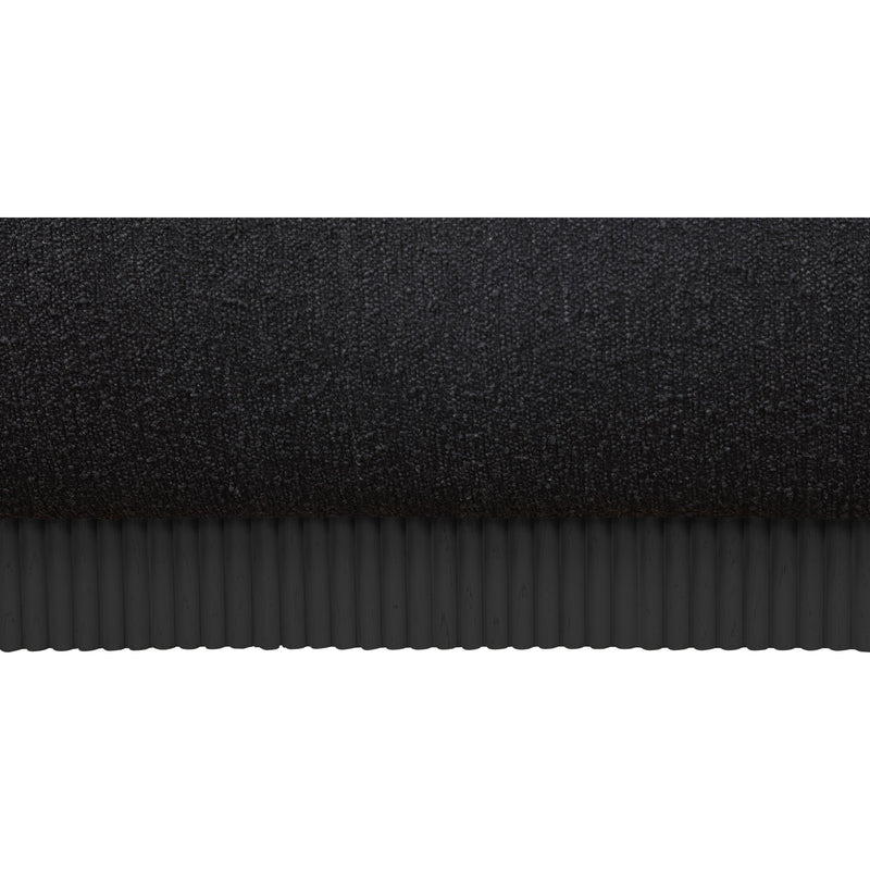 Meridian Rigby Black Boucle Fabric Queen Bed IMAGE 8