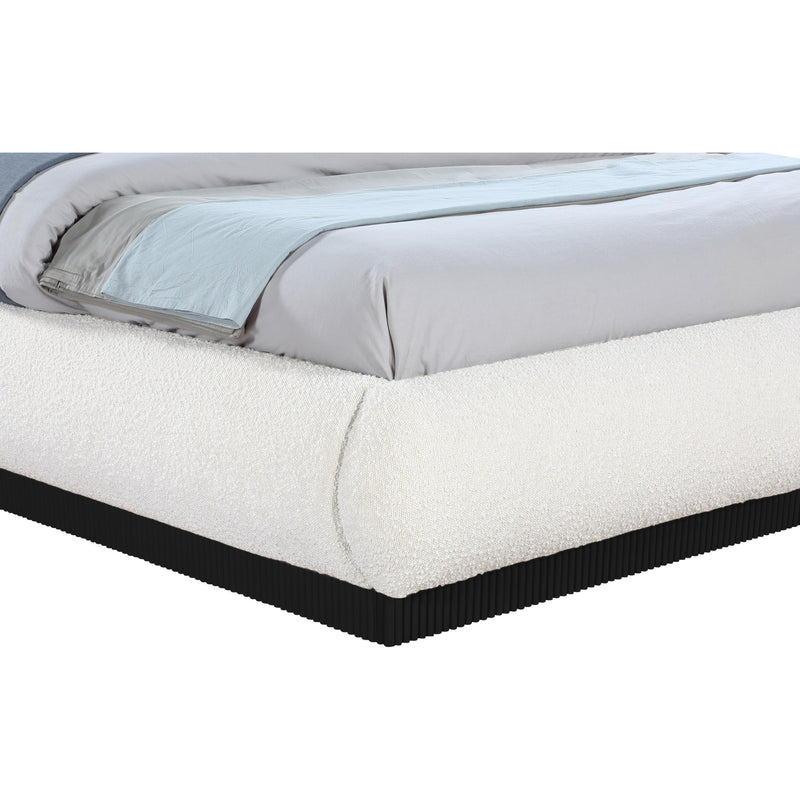 Meridian Rigby Cream Boucle Fabric King Bed IMAGE 6