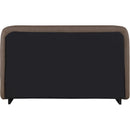 Meridian Rigby Brown Linen Textured Fabric Queen Bed IMAGE 5