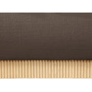 Meridian Rigby Brown Linen Textured Fabric Queen Bed IMAGE 6