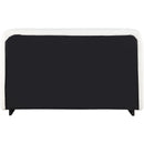 Meridian Rigby Cream Linen Textured Fabric King Bed IMAGE 5