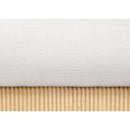 Meridian Rigby Cream Linen Textured Fabric King Bed IMAGE 6