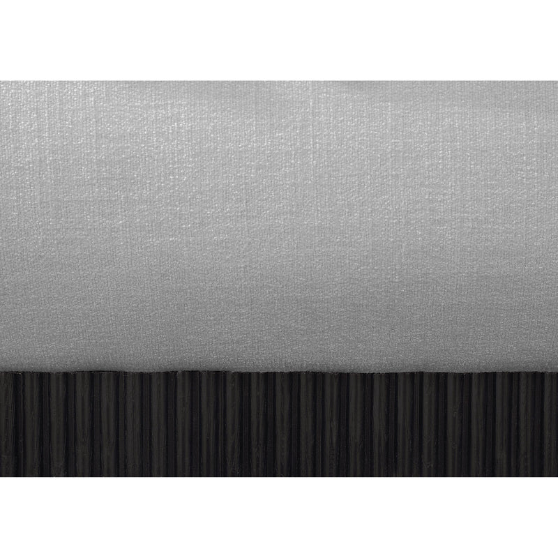 Meridian Rigby Grey Linen Textured Fabric King Bed IMAGE 6