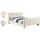 Meridian Camila Beige Chenille Fabric Full Bed (3 Boxes) IMAGE 10