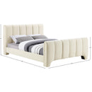 Meridian Camila Beige Chenille Fabric Full Bed (3 Boxes) IMAGE 9
