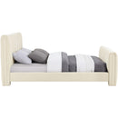 Meridian Camila Beige Chenille Fabric Queen Bed (3 Boxes) IMAGE 4