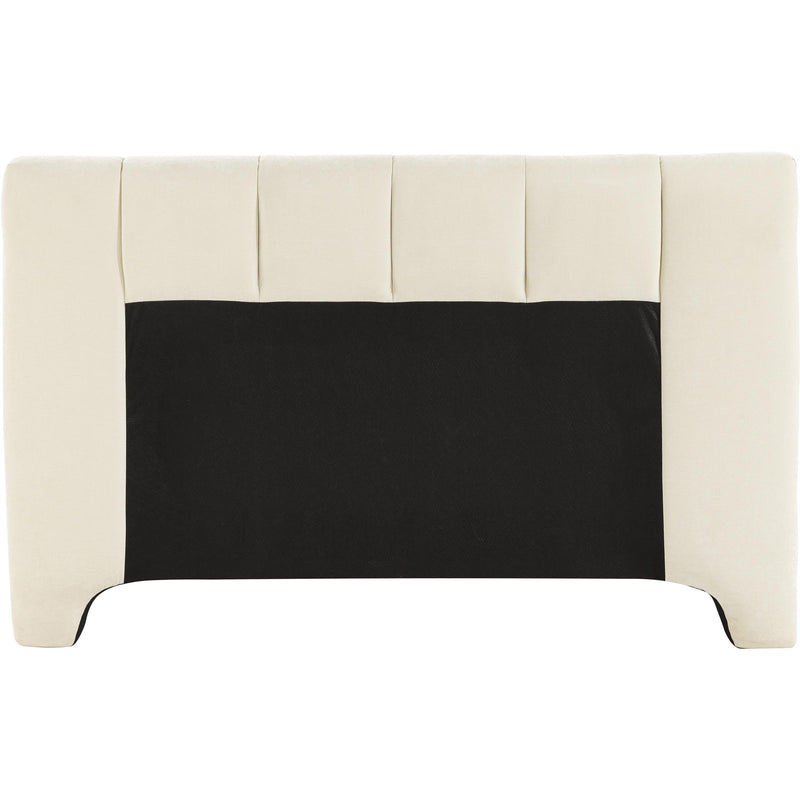 Meridian Camila Beige Chenille Fabric Queen Bed (3 Boxes) IMAGE 5