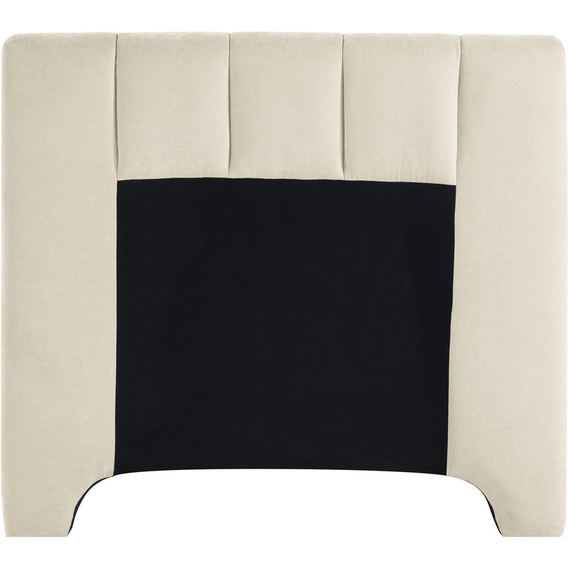 Meridian Camila Beige Chenille Fabric Twin Bed (3 Boxes) IMAGE 5
