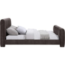 Meridian Camila Brown Chenille Fabric King Bed (3 Boxes) IMAGE 4