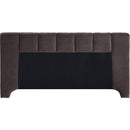 Meridian Camila Brown Chenille Fabric King Bed (3 Boxes) IMAGE 5