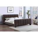 Meridian Camila Brown Chenille Fabric Queen Bed (3 Boxes) IMAGE 2