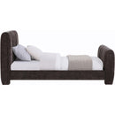 Meridian Camila Brown Chenille Fabric Twin Bed (3 Boxes) IMAGE 4