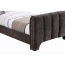 Meridian Camila Brown Chenille Fabric Twin Bed (3 Boxes) IMAGE 6