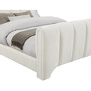 Meridian Camila Cream Chenille Fabric Queen Bed (3 Boxes) IMAGE 6