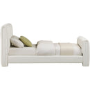 Meridian Camila Cream Chenille Fabric Twin Bed (3 Boxes) IMAGE 4