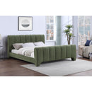 Meridian Camila Green Chenille Fabric Full Bed (3 Boxes) IMAGE 2