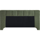 Meridian Camila Green Chenille Fabric Queen Bed (3 Boxes) IMAGE 5