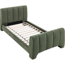 Meridian Camila Green Chenille Fabric Twin Bed (3 Boxes) IMAGE 7