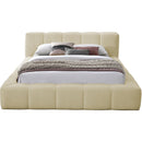Meridian Carlin Beige Chenille Fabric King Bed (3 Boxes) IMAGE 3