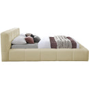 Meridian Carlin Beige Chenille Fabric King Bed (3 Boxes) IMAGE 4