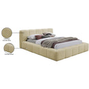 Meridian Carlin Beige Chenille Fabric Queen Bed (3 Boxes) IMAGE 8