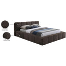 Meridian Carlin Brown Chenille Fabric Full Bed (3 Boxes) IMAGE 8